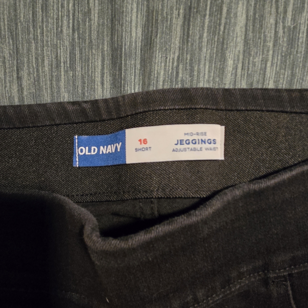 Old Navy Black Jeggings 16 Short